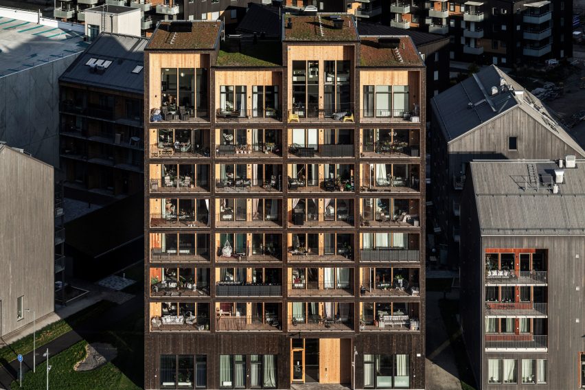 Sweden's tallest timber tower, Kajstaden, by CF Møller