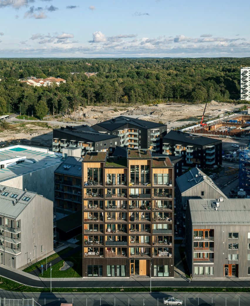 Sweden's tallest timber tower, Kajstaden, by CF Møller