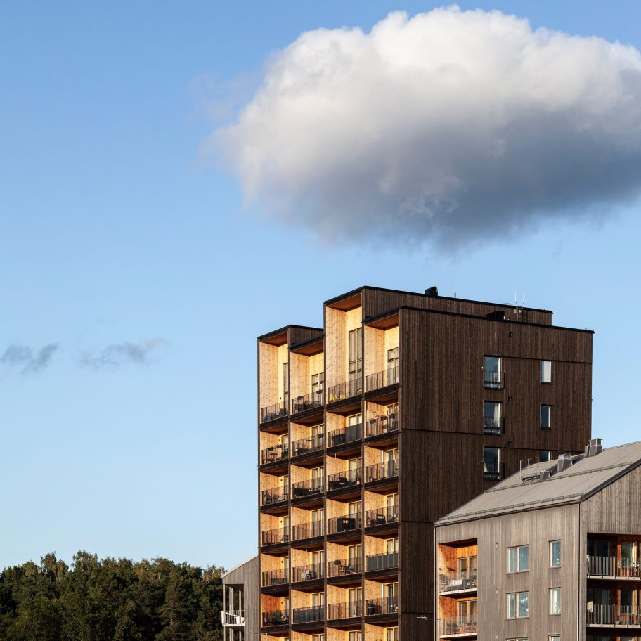 Sweden's tallest timber tower, Kajstaden, by CF Møller