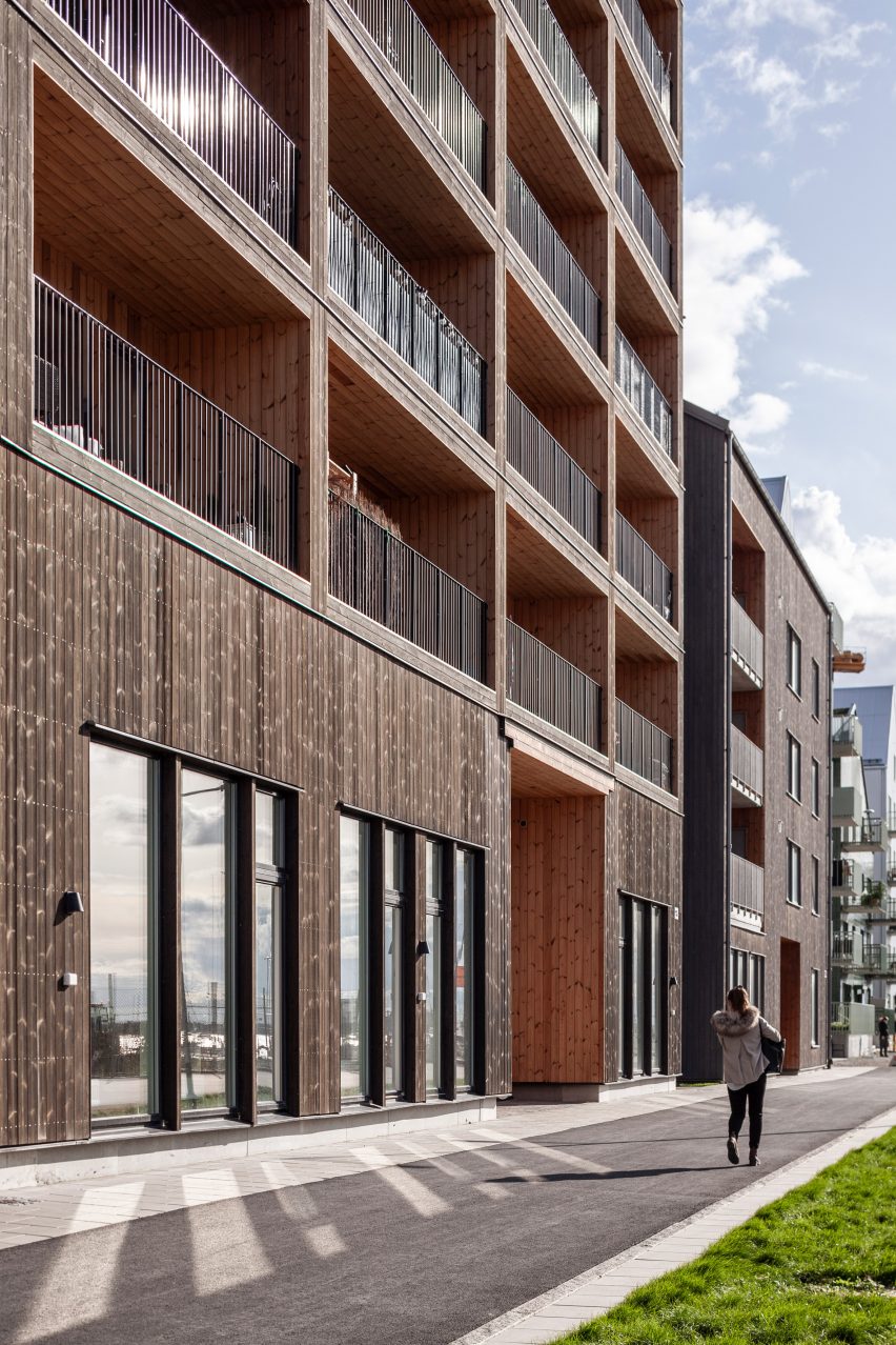 Sweden's tallest timber tower, Kajstaden, by CF Møller