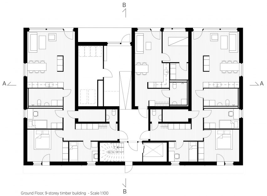 Sweden's tallest timber tower, Kajstaden, by CF Møller
