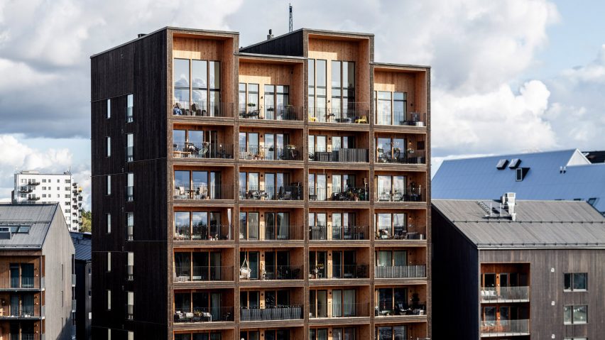 Sweden's tallest timber tower, Kajstaden, by CF Møller