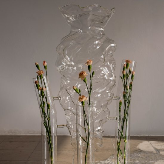 Marta Armengol's glass homeware is suspended like "bubbles in space"