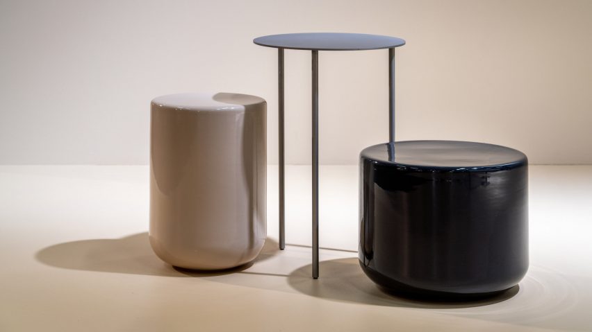 Studio David Thulstrup designs "co-dependent" side table pair for Møbel