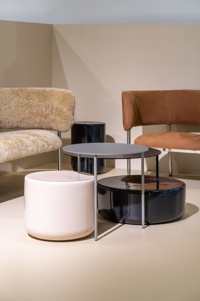 Studio David Thulstrup designs "co-dependent" side table pair for Møbel