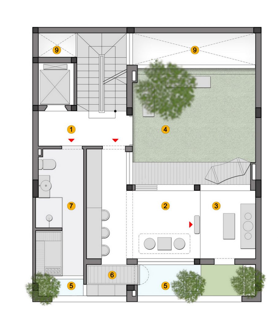 Nhà Đâu Đau by Landmak Architecture