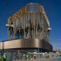 Longest overhanging swimming pool in Europe at Odiseo casino in Murcia, Spain, by Clavel Arquitectos