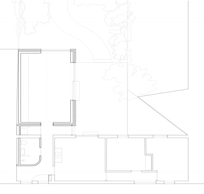 Over The Edge minimalist house by Jonathan Burlow floor plan