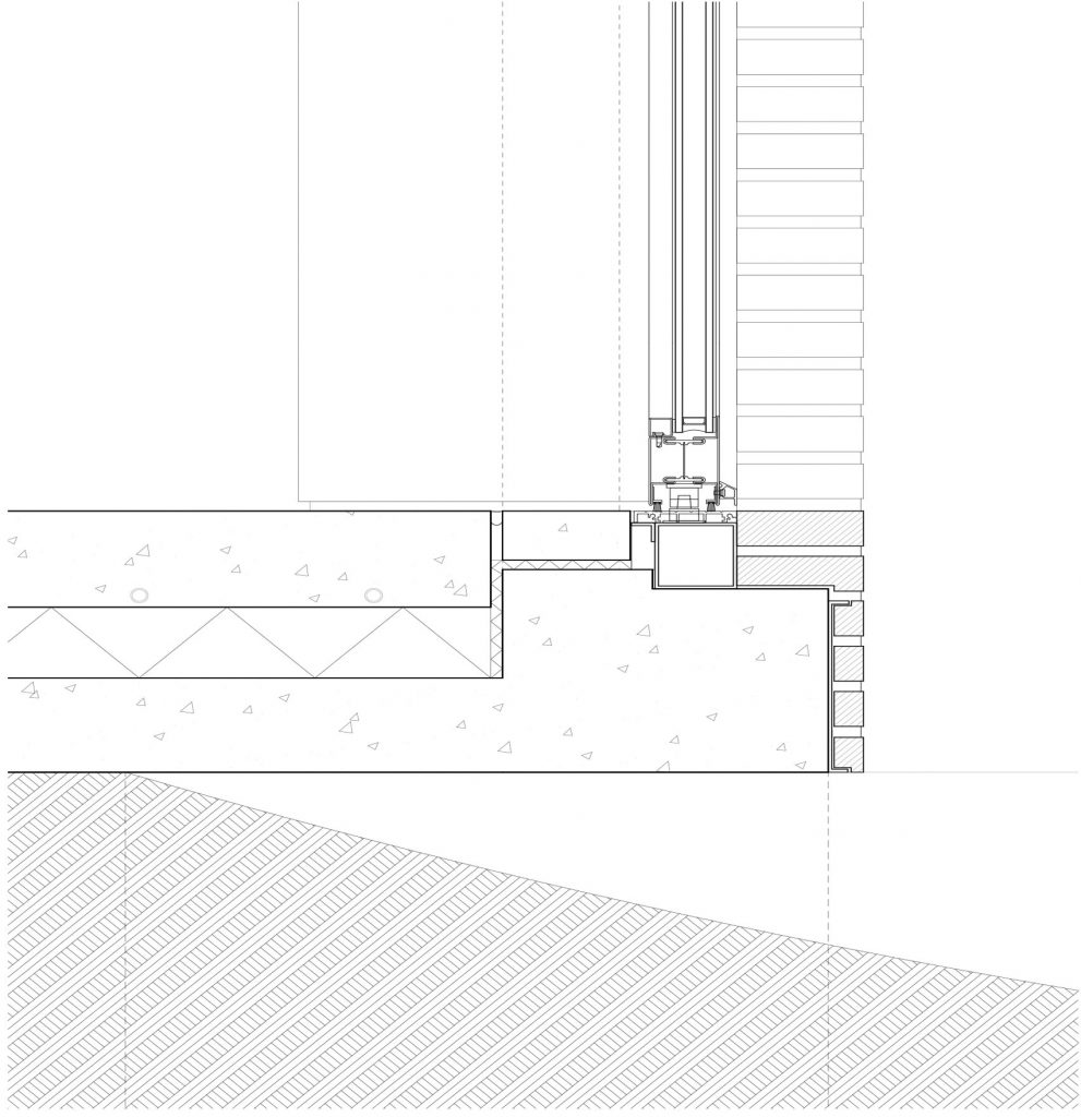 Over The Edge minimalist house by Jonathan Burlow construction detail