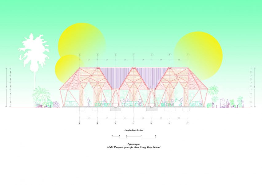 Water harvesting-classroom at Ban Wang Toey School by Pareid and students from Chulalongkorn University