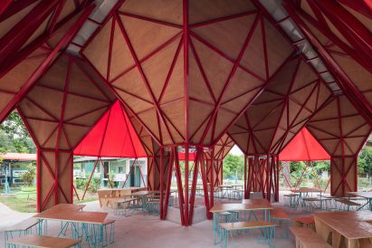 Water harvesting-classroom at Ban Wang Toey School by Pareid and students from Chulalongkorn University