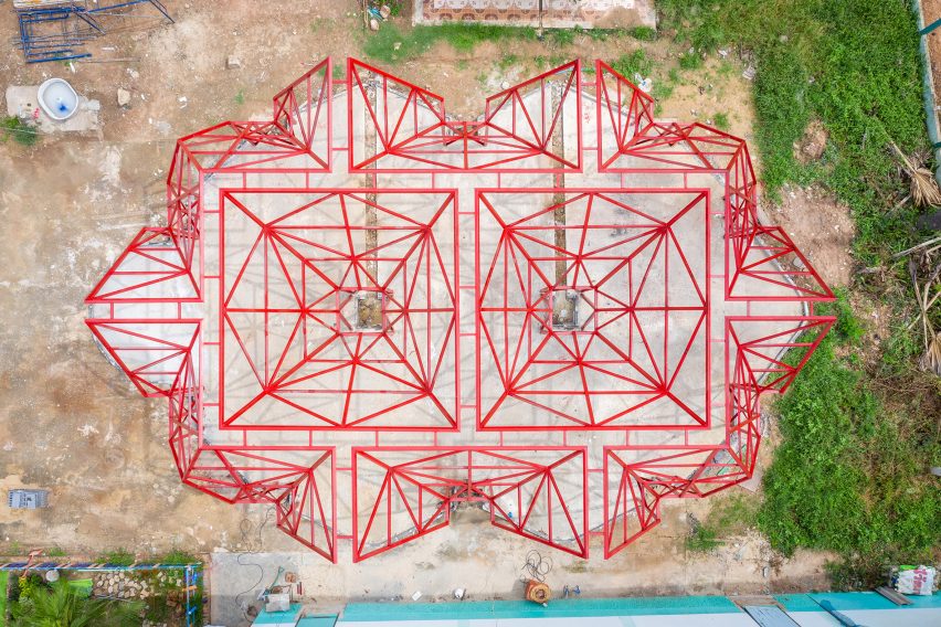 Water harvesting-classroom at Ban Wang Toey School by Pareid and students from Chulalongkorn University
