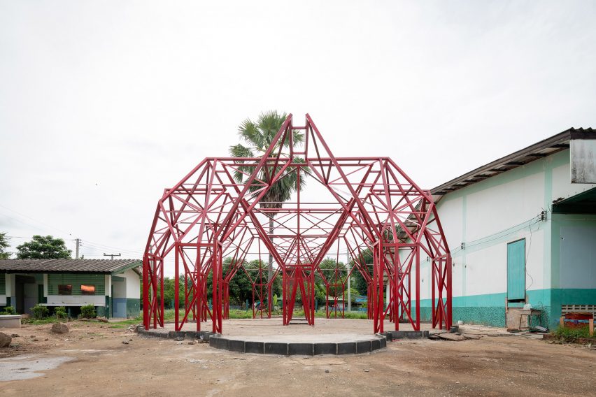 Water harvesting-classroom at Ban Wang Toey School by Pareid and students from Chulalongkorn University