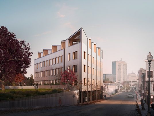 Model-C carbon-neutral apartment block in Boston by Generate