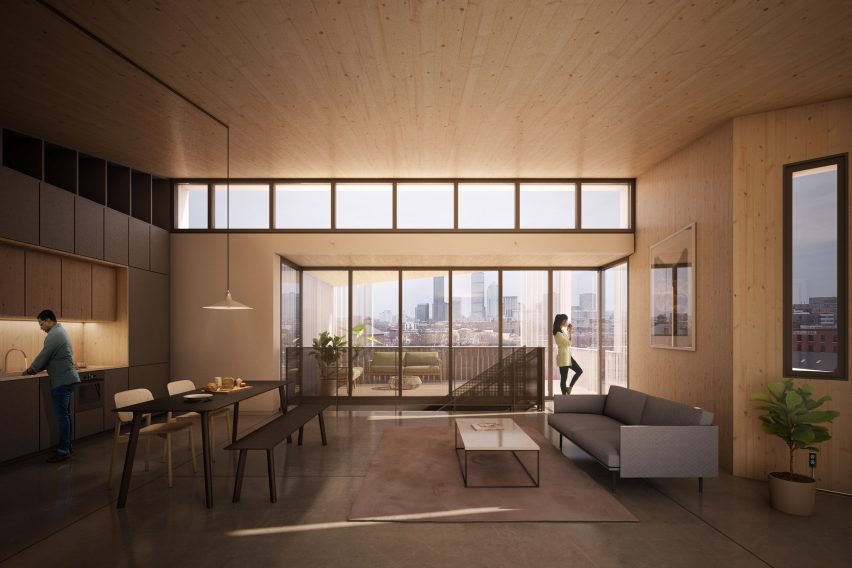 Model-C carbon-neutral apartment block in Boston by Generate