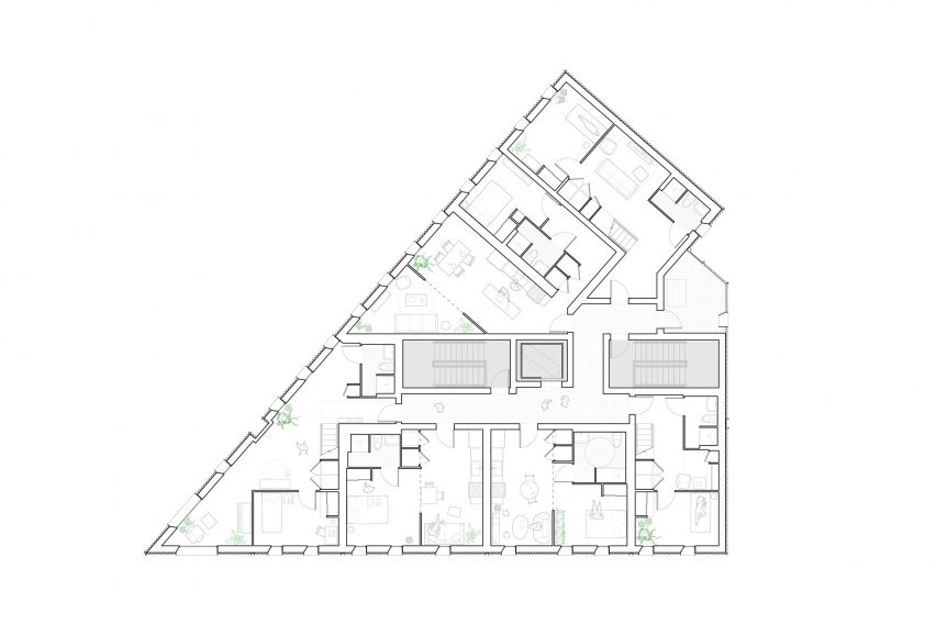 Model-C carbon-neutral apartment block in Boston by Generate