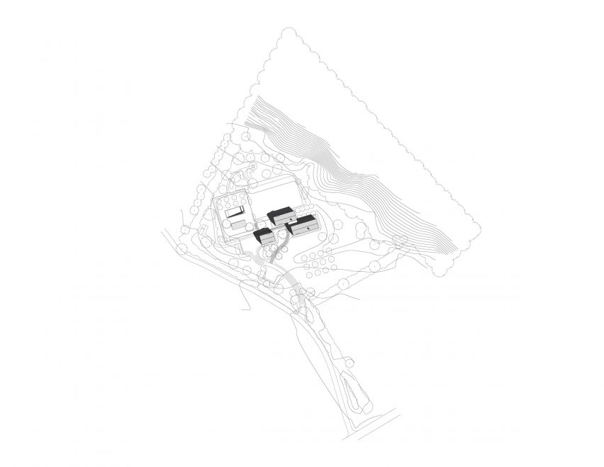 Grove House by Roger Ferris + Partners Site Plan