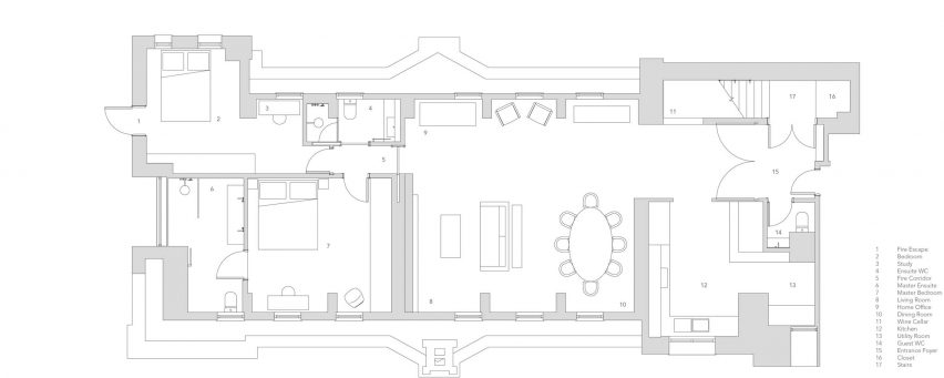 Regent's Park Loft by Originate penthouse floor plan