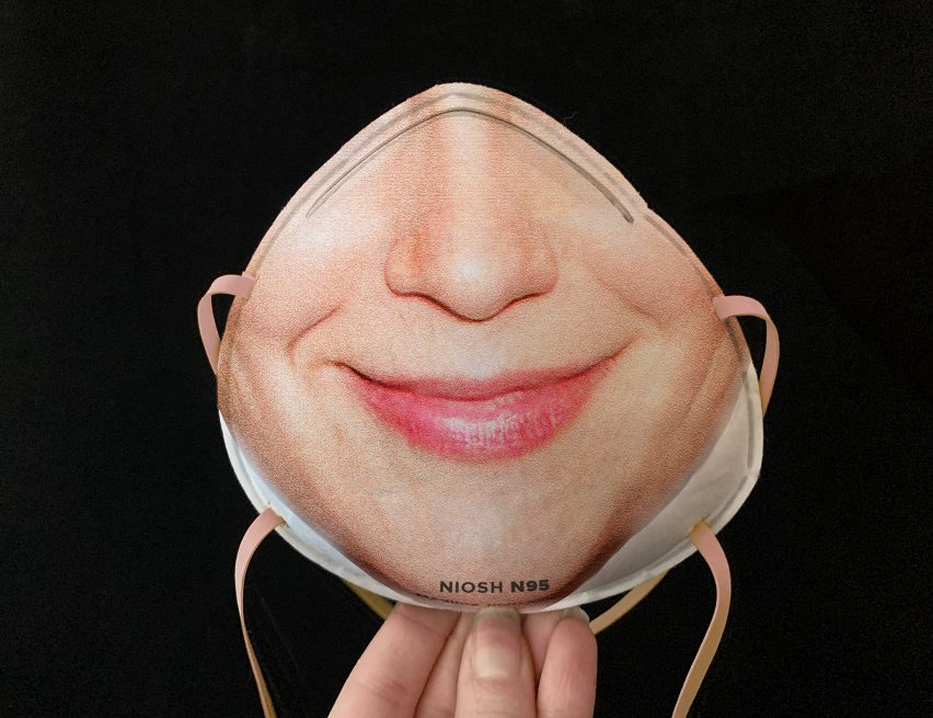 Face-recognition respirator masks by Resting Risk Face