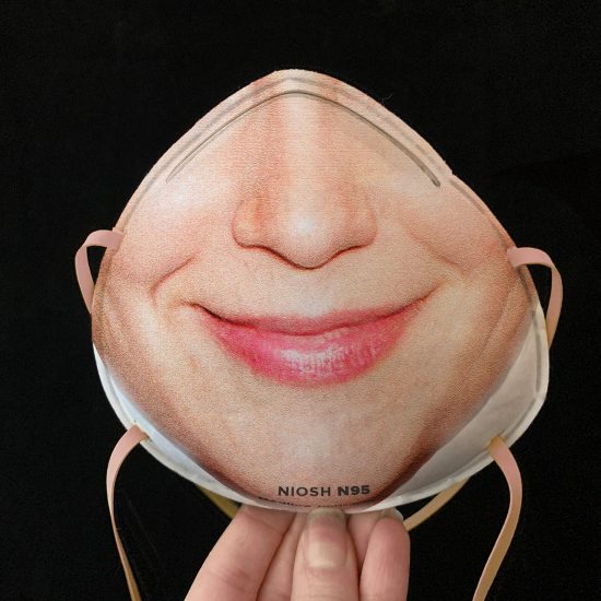 Face-recognition respirator masks by Resting Risk Face