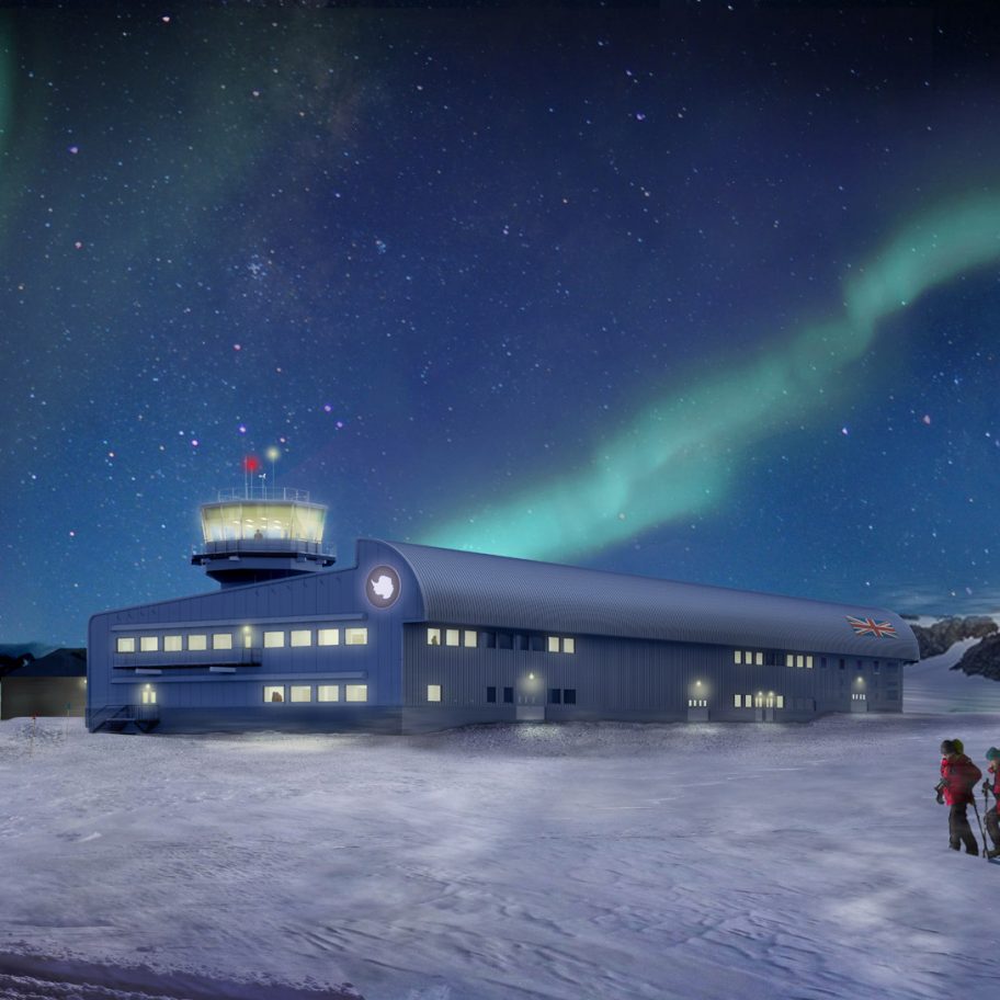 Discovery Building at the British Antarctic Survey's Rothera Research Station by London-based Hugh Broughton Architects.