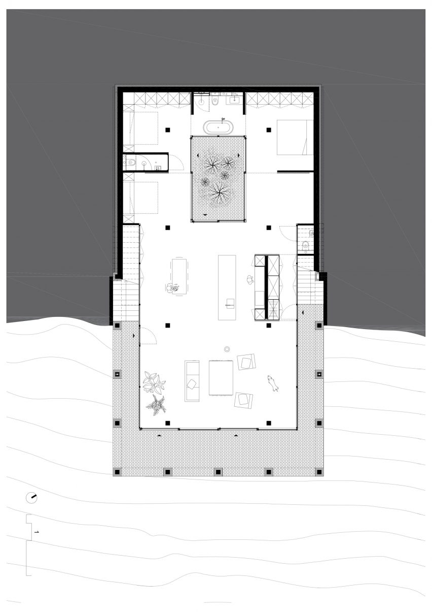 Sloped Villa by Studio Okami in Belgium