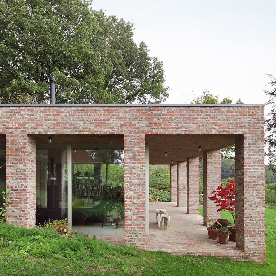 Sloped Villa by Studio Okami in Belgium