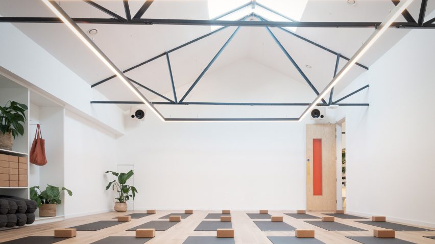 The Space Between yoga studio by Jordan Ralph Design