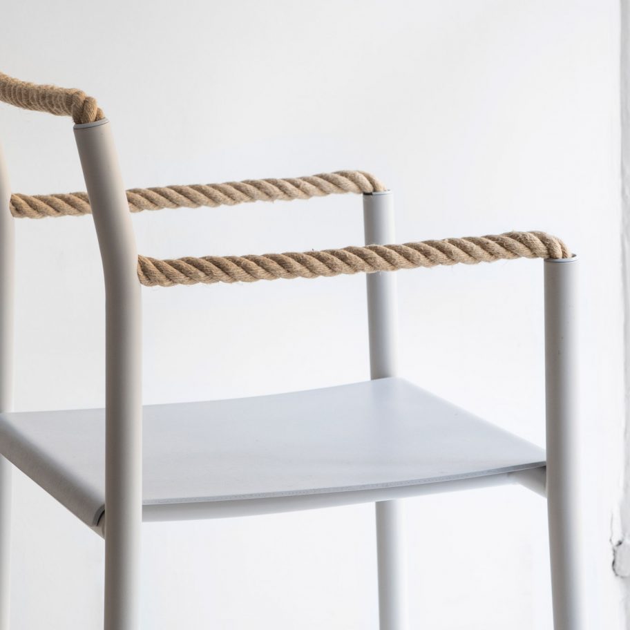 Bouroullec brothers create Rope Chair with one continuous piece of cord