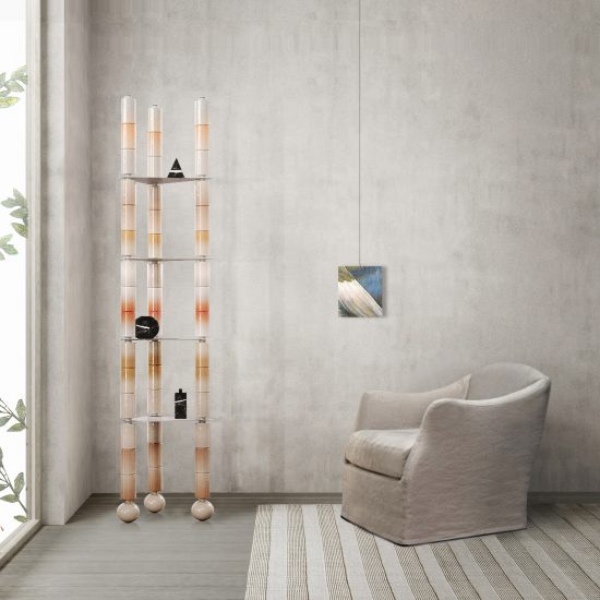 Anastasia Tikhomirova stacks ceramics for fragile furniture and lighting