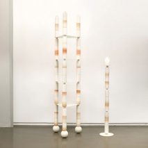 Anastasia Tikhomirova stacks ceramics for fragile furniture and lighting