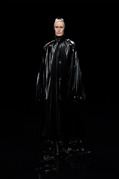 Balenciaga floods runway for apocalyptic Paris Fashion Week show