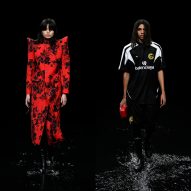 Balenciaga floods runway for apocalyptic Paris Fashion Week show