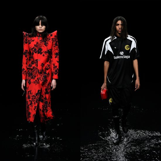 Balenciaga floods runway for apocalyptic Paris Fashion Week show