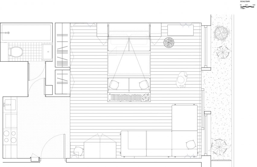 Barbican Dancer's Studio by Intervention Architecture floor plan