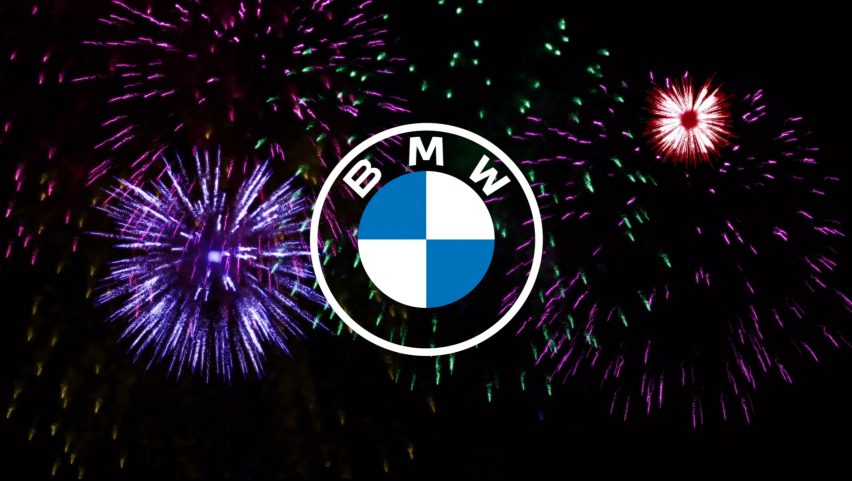 BMW unveils flat logo