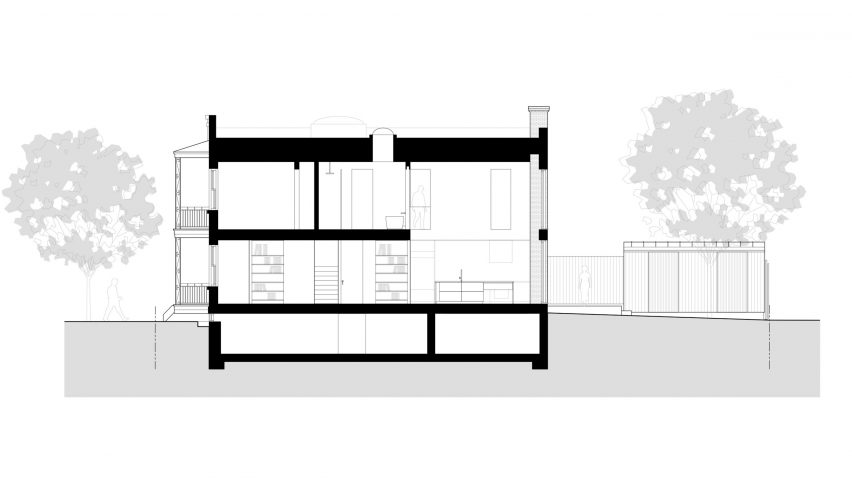Brick House by Natalie Dionne Architecture Section