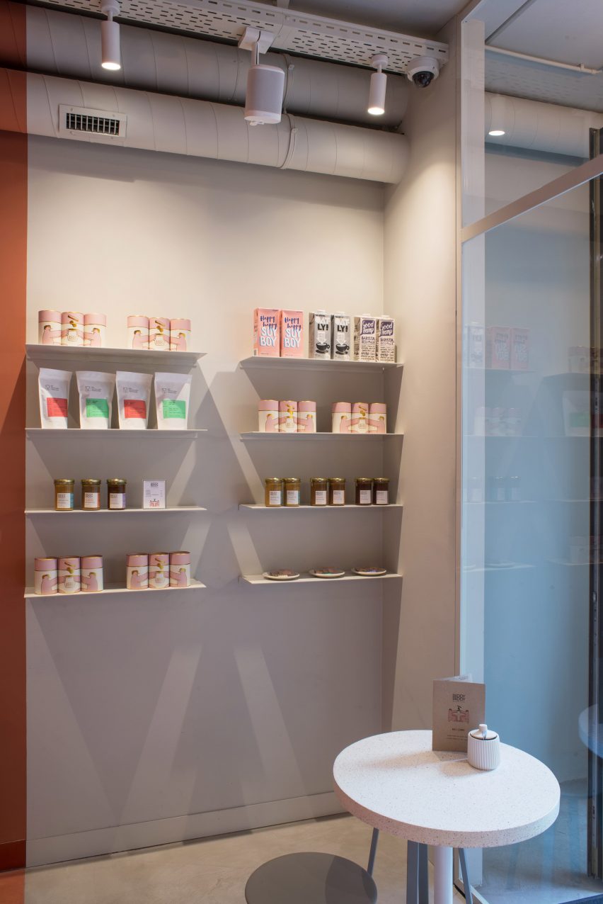 Buddy Buddy cafe in Brussels, designed by HOP