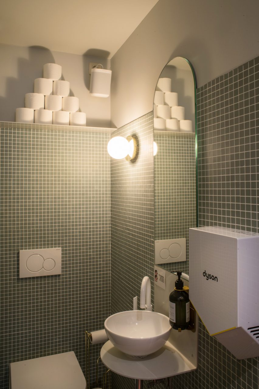 Buddy Buddy cafe in Brussels, designed by HOP