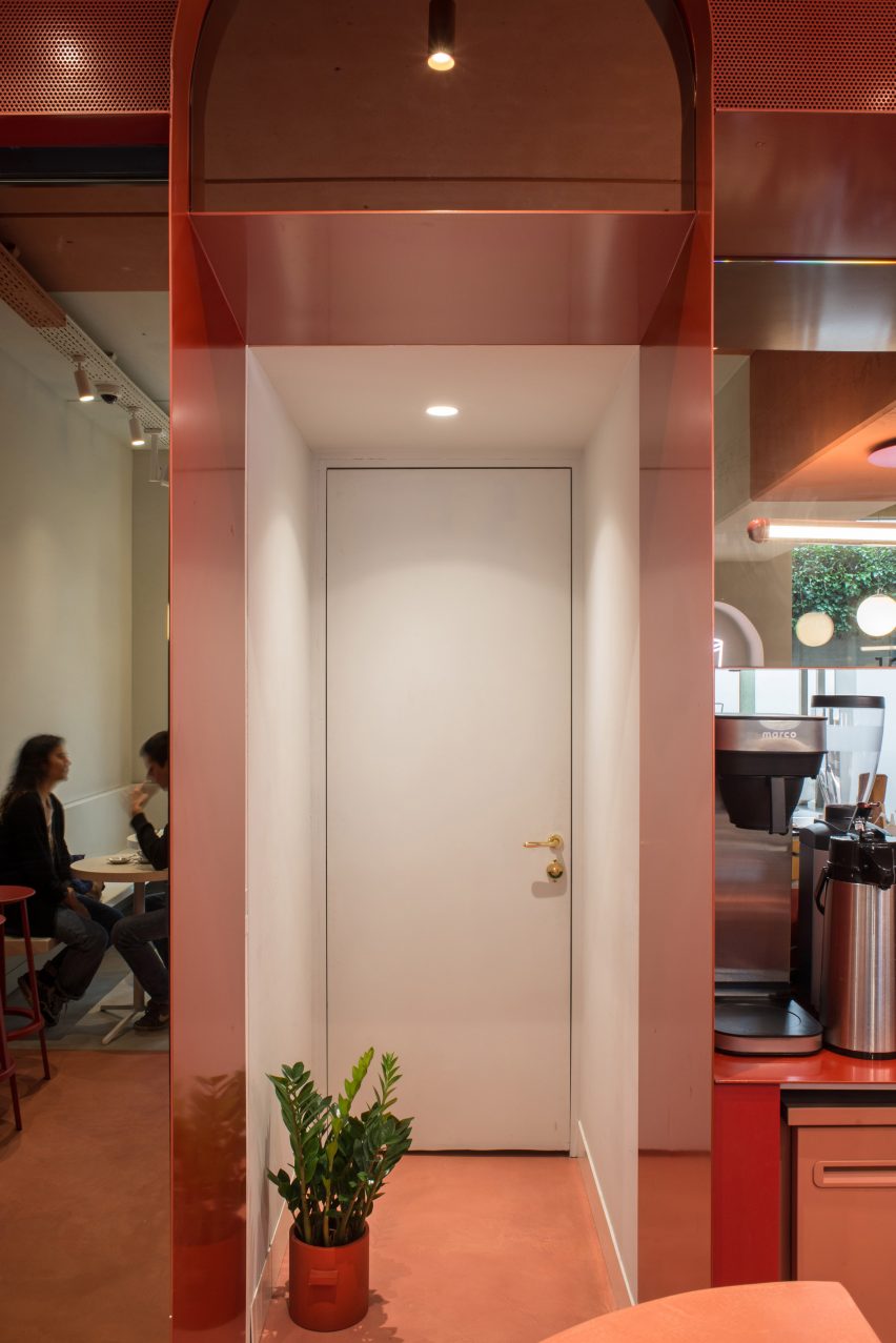 Buddy Buddy cafe in Brussels, designed by HOP