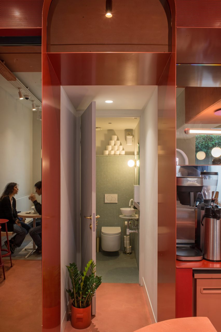 Buddy Buddy cafe in Brussels, designed by HOP