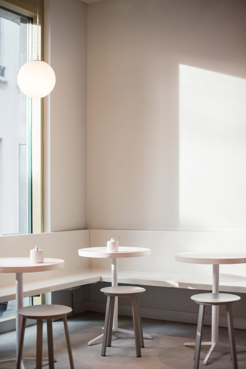 Buddy Buddy cafe in Brussels, designed by HOP