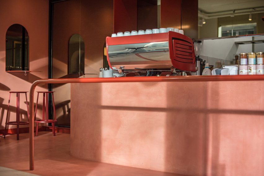 Buddy Buddy cafe in Brussels, designed by HOP