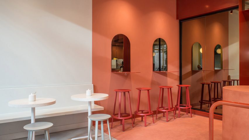Buddy Buddy cafe in Brussels, designed by HOP
