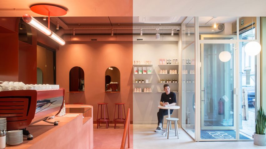 Buddy Buddy cafe in Brussels, designed by HOP