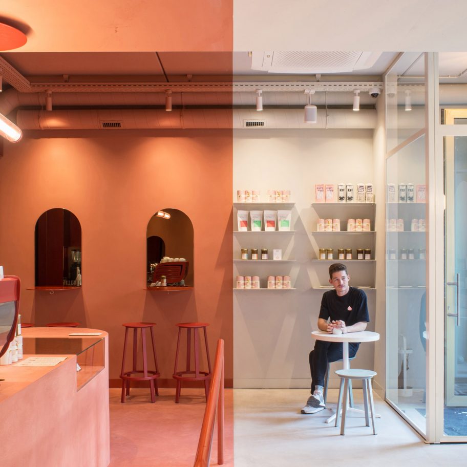 Buddy Buddy cafe in Brussels, designed by HOP