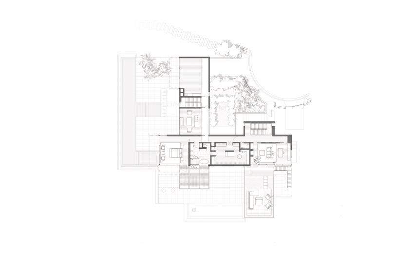 Collywood House by Olson Kundig Second Floor Plan