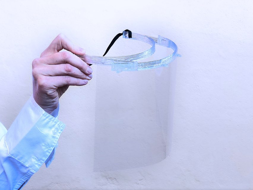 Nagami Design 3D-printed face shields Covid-19 masks