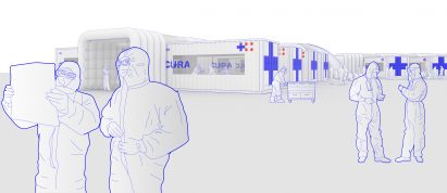 Shipping-container intensive care units – Connected Units for Respiratory Ailments (CURA) by Carlo Ratti Associati and Italo Rota