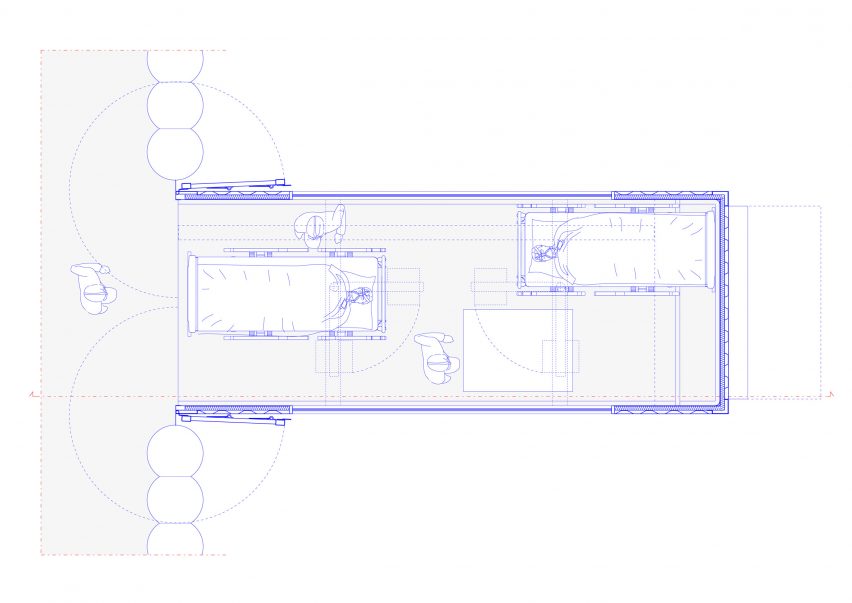 Shipping-container intensive care units – Connected Units for Respiratory Ailments (CURA) by Carlo Ratti Associati and Italo Rota